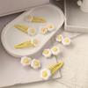 Girly Heart Fried Egg Hair Clip - Cute Bangs Side Swept Accessory