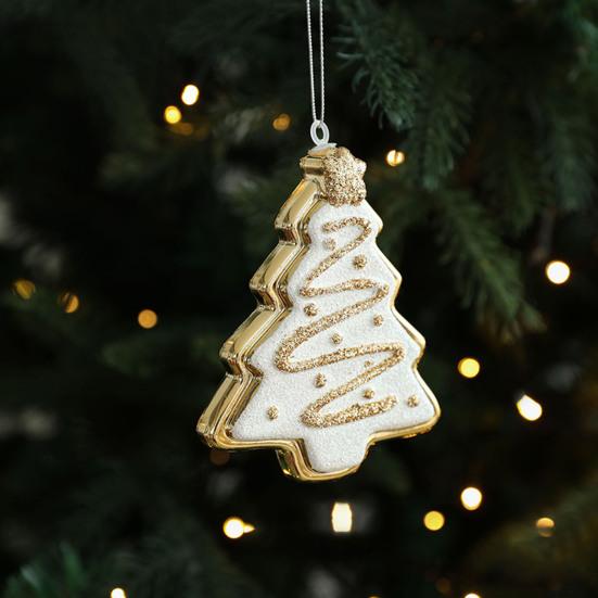 Christmas Hanging Decoration Glittery Angel Santa Claus Ornament Lightweight Xmas Decoration with Hanging Loop for Christmas Tree Door Mantel Decor