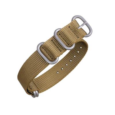 Arashen Zulu Fabric Nato Strap, 26mm, for Watches, Nylon Strap, Thick G10 Strap with Satin Finish, Khaki