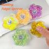 Fidget Spinner Szeleszczący Przenośny Wysoka Prędkość Obracania Płatkowaty Wirujący Żyroskop Kolorowy Płatkowaty Biurkowy Zabawka do Redukcji Stresu Prezenty