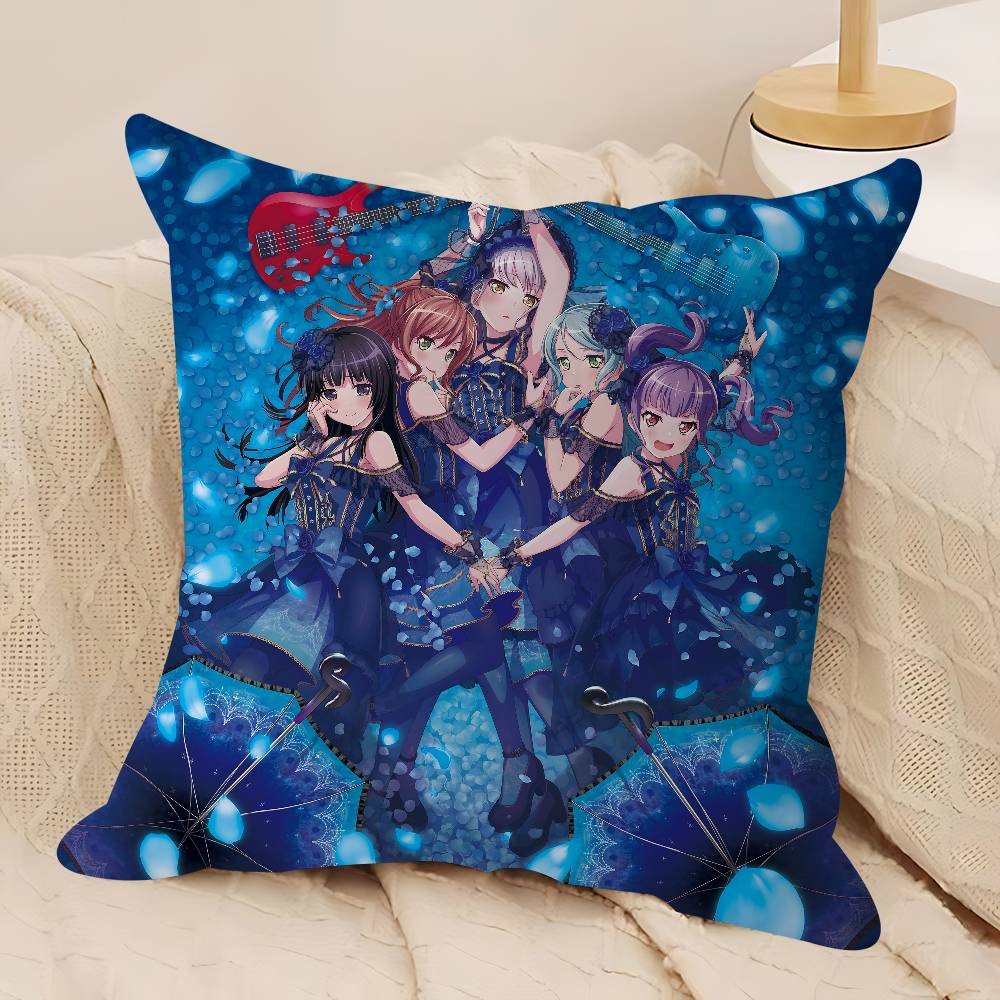 Cute B-Bang D-Dream Personalized Picture Text Home Decorative Pillows Household Gifts 45x45cm