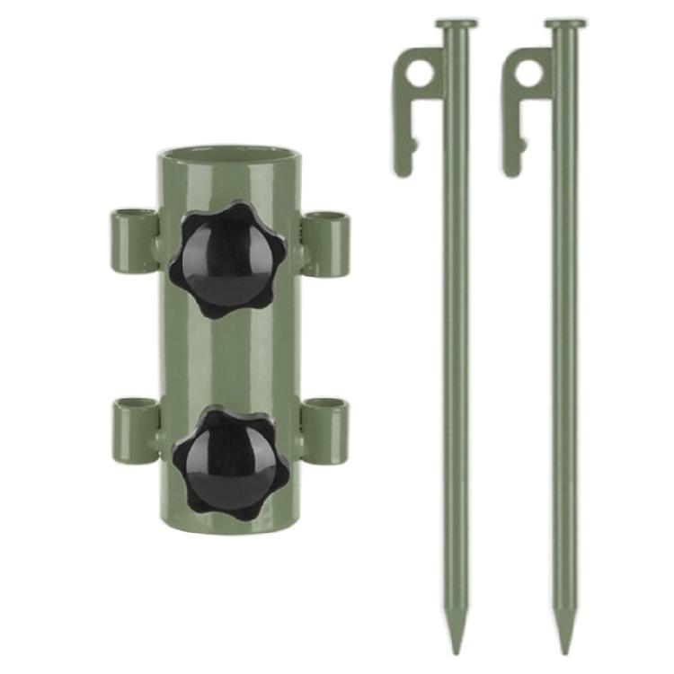 Canopy Rod Fixed Tube with Tent Pegs Reinforced Wind proof Awning Rod Holder