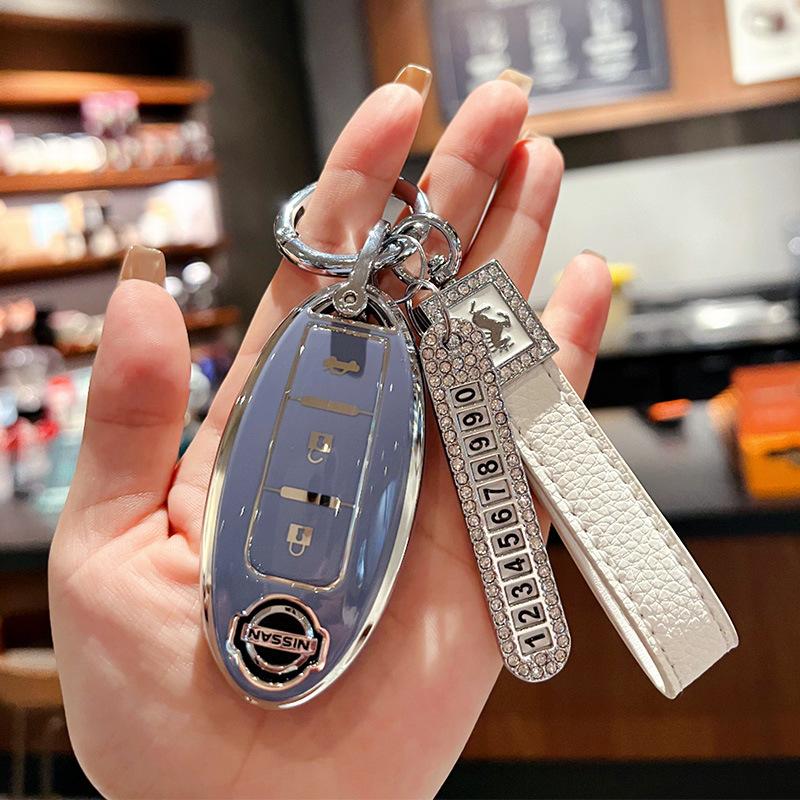 Suitable for Nissan Qijun Key Set All-inclusive Tule Car Buckle Loulan Teana Bluebird Xuanyi High-end Protective Buckle Case