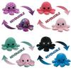 Soft And Adorable Double-sided Flip Reversible Octopus Plush Toy For Kids