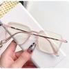 2pcs new Korean square pochromic glasses - fashionable women's glasses casual daily commuting for men and women