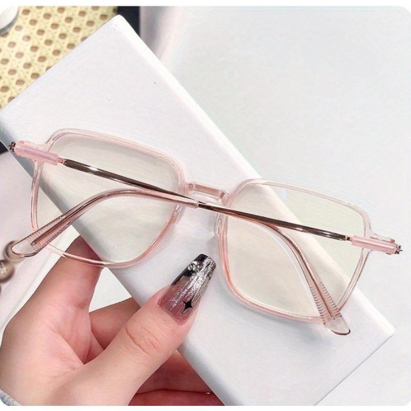 2pcs new Korean square pochromic glasses - fashionable women's glasses casual daily commuting for men and women