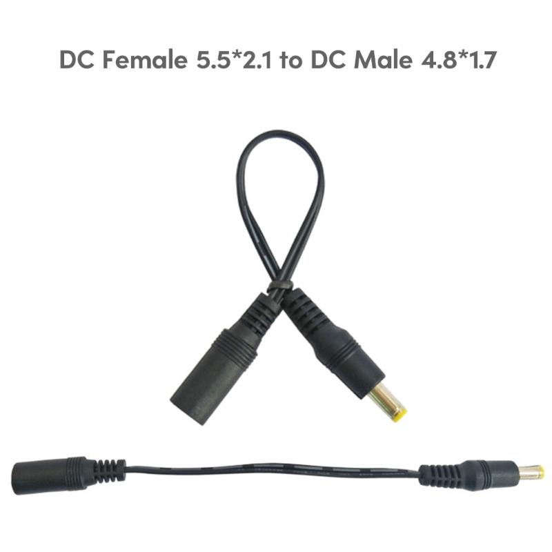 5V-12V DC5.5 x 2.1mm to DC2.5x0.7mm/3.5x1.35mm/4.0x1.7mm/4.8x1.7mm/5.5x2.5mm Power Cable Female to Male Adapter Cord