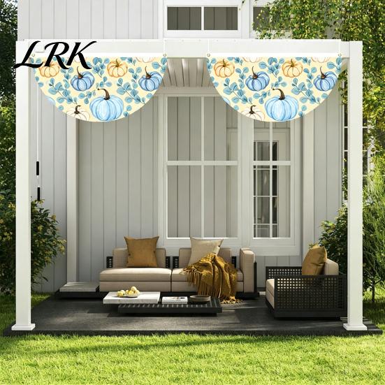 Fall Door Hanging Banner Bunting Fan Flag for Outside, 1.5 X 3ft Turkey Pumpkin Maple Holiday Window Ornaments Leaf Pattern Banner, Thanksgiving