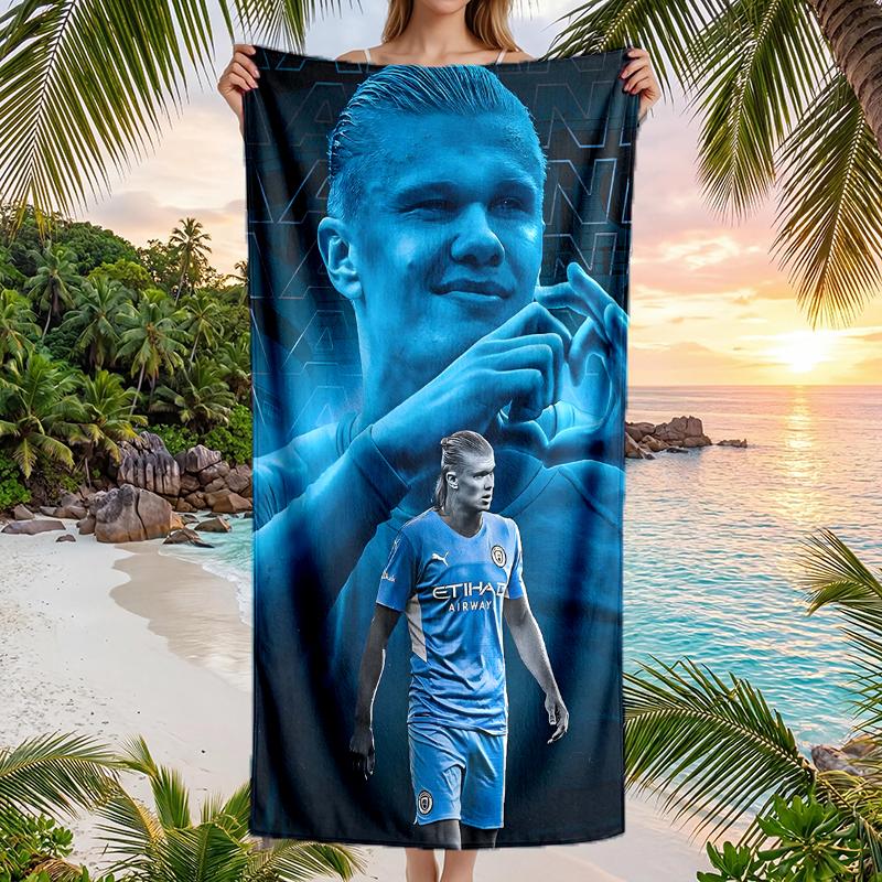 Haaland Fashion Beach Towel: Ideal for Summer Adventures Soft, absorbent and quick drying suitable for swimming and bathing