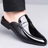 Fashion Summer and Spring Men's Leather Shoes Minimalist and high-quality casual style Fashion Street Comfortable daily shoes Black