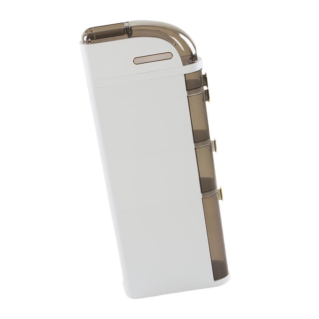 Bathroom Floor Storage Cabinet Slim Storage Cabinet with Drawers and Casters for Kitchen Home Small Gaps D