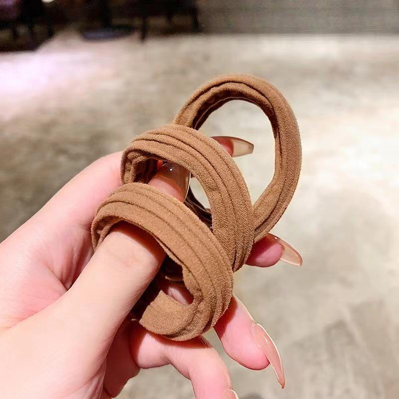 Bag Women High Elastic Seamless Hair Rope Durable Girls No Crease Ponytail Holder Rubber Band Hair Accessories