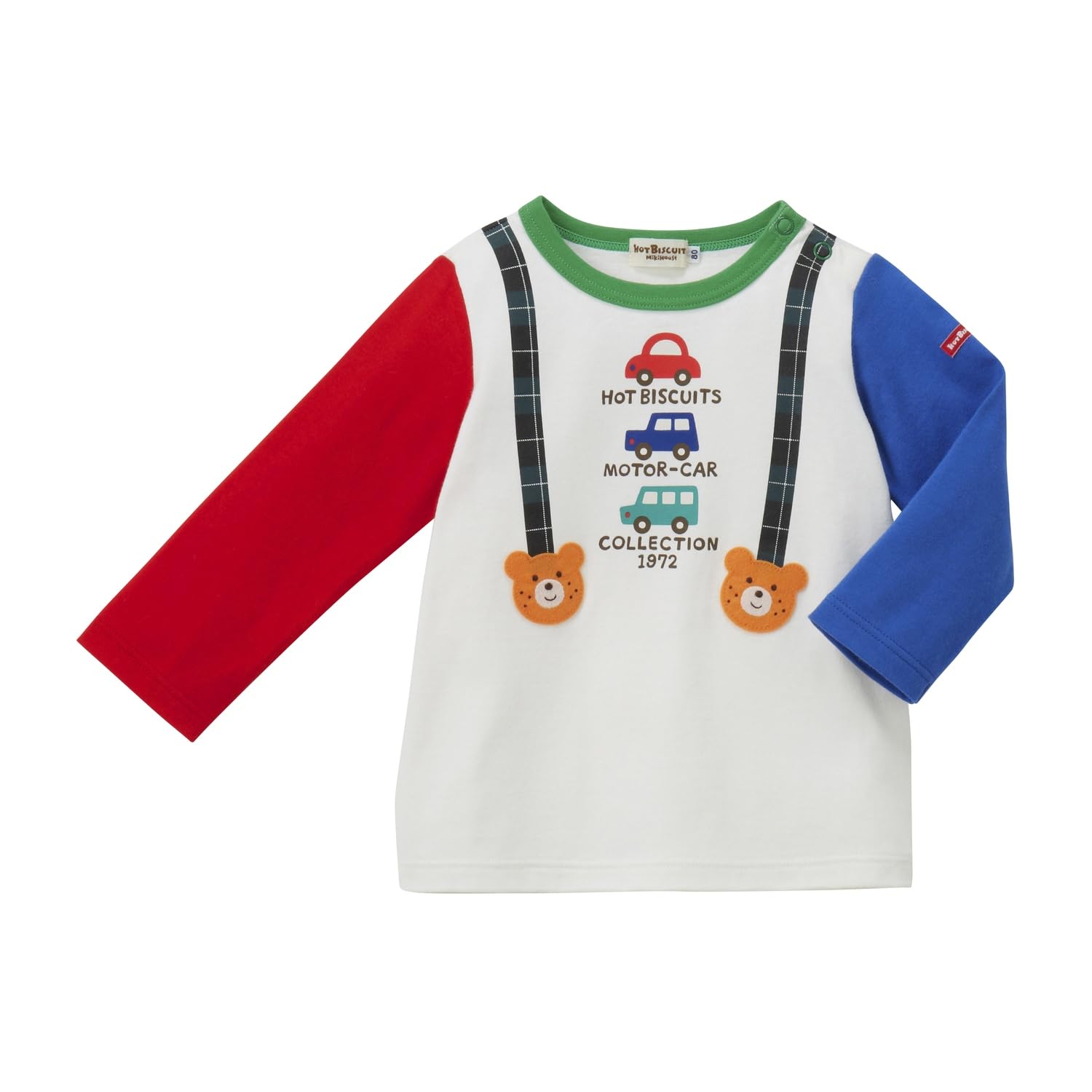

MIKI HOUSE HOT BISCUITS Boys and T-Shirt, Girls, Baby, Children s Clothing, Blue, 100cm, 73-5208-490 синий