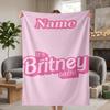 Britney Spears Custom Flannel Blankets Soft Warm Cozy Throws for Home Decor Holiday Gifts