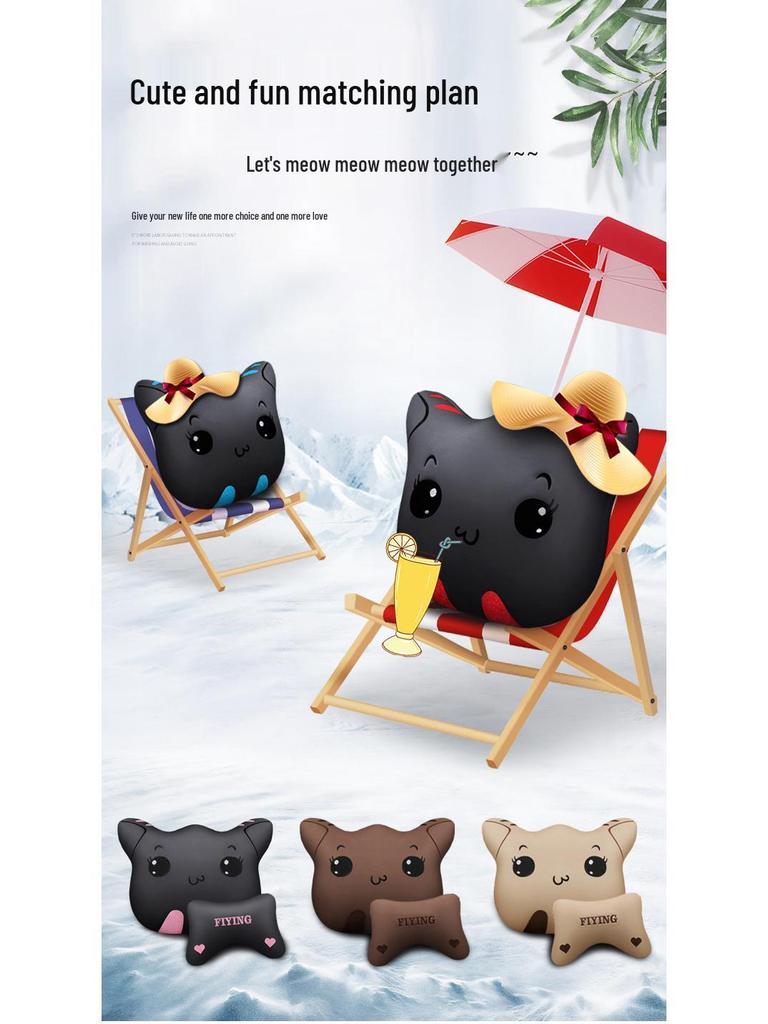 Universal Leather Cartoon Car Seat Covers for All Seasons - Compatible with Reina, MG, K3, K5, Elantra