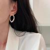 Fashion Circle Earrings Niche Light Luxury Simple High-end Temperament Trendy Gift Elegant Lady's Classic Accessories