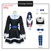 Anime Panty & Strümpfe mit Strumpfhalter Jüngere Schwester Anarchy Strumpf Cosplay Kostüm Gothic Dienstmädchen Lolita Kleid Perücke Lange Socken