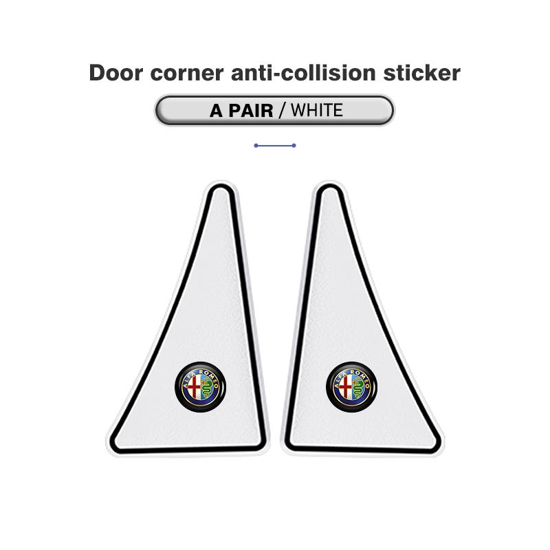 2026 Hot Sticker Car Door Corner Cover Anti-collision Protection Sticker For Alfa Romeo GT Stelvio F1 Brera Volante Tonale Glori