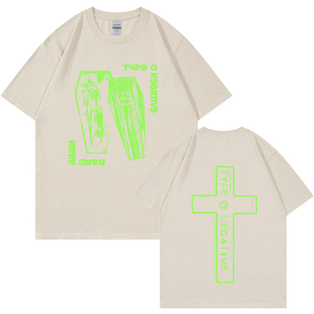 Type O Negative Dead Again Tričko Pánské Dámské Gotická Rocková Kapela Vintage Tričko s Krátkým Rukávem 100% Bavlna Ležérní Trička Streetwear