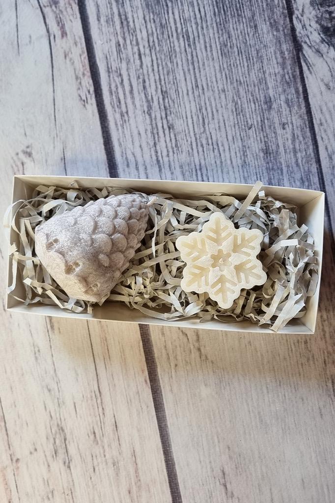 Gift Set of Candles, Handmade Candles from Eco Wax NWN-125 NeedleWoman   Scandinavian Snowflake (76681017)