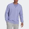 Adidas Sweatshirts Men's Light Purple Crew Neck Moderate Regular HE4347