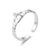 Fashion Geometric Open Stainless Steel Ring Women's Temperament Couple Ring Hand Jewelry