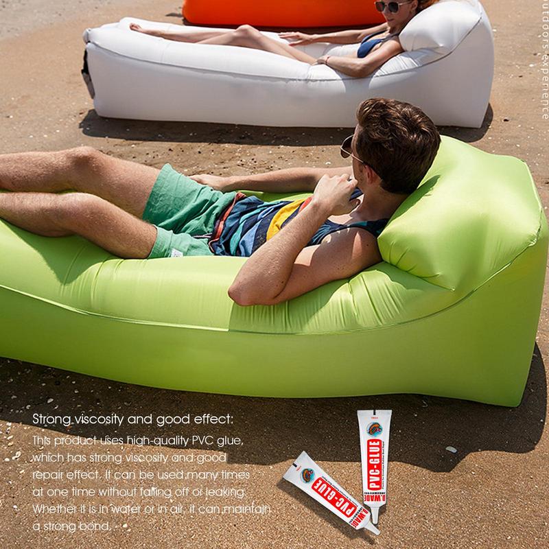 PVC Glue for Air Mattress 60g PVC Adhesive Inflatable Boat Repair Glue Instant Super Glue for Rubber PVC Inflating Air Bed