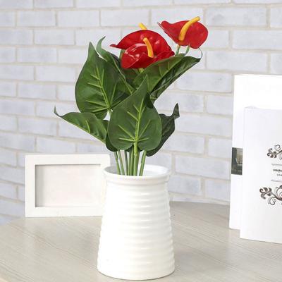 1 Stück künstliche Anthurium-Blume, DIY, Garten, Party, Zuhause, Hochzeit, Büro, Schreibtisch-Dekor