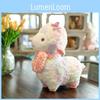 Rainbow Sheep Cute Plushie Animal Toy With Short Pile Fabric For Playroom Kids