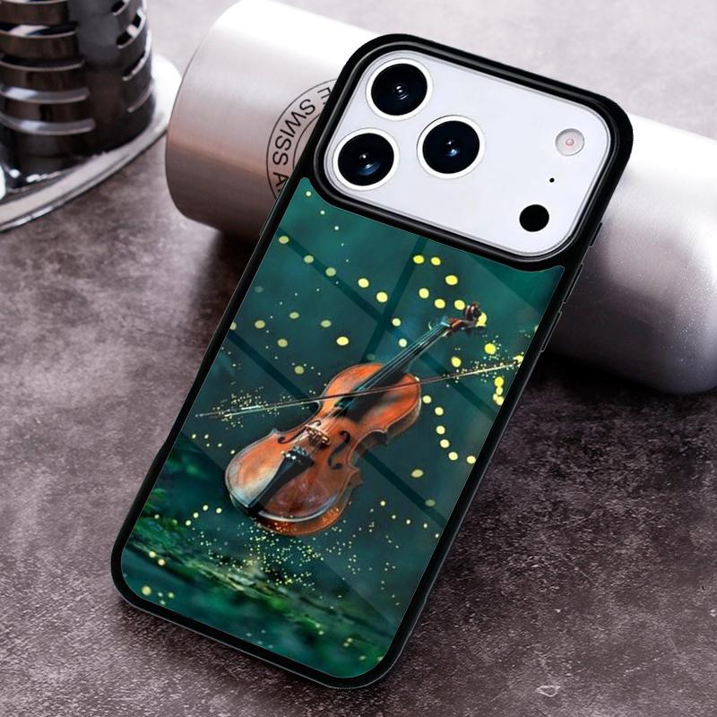Elegant Violins Bow Sheet Music Funda Phone Case For iPhone 17 16 15 14 13 12 11 Pro Max Plus 17Air Soft Silicone Cover
