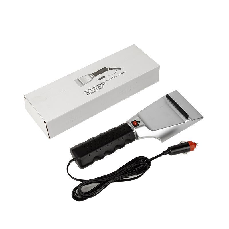 Compact 12V Car Heated Snow Shovel - Multifunctional Winter De-icing Tool