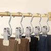 5 Pièces Cintre Pince à Linge Multifonctionnel Crochet à Vêtements Boucle Clip Métallique pour Chapeau Jupe Pantalon Rangement Armoire Vêtements Clips Antidérapants