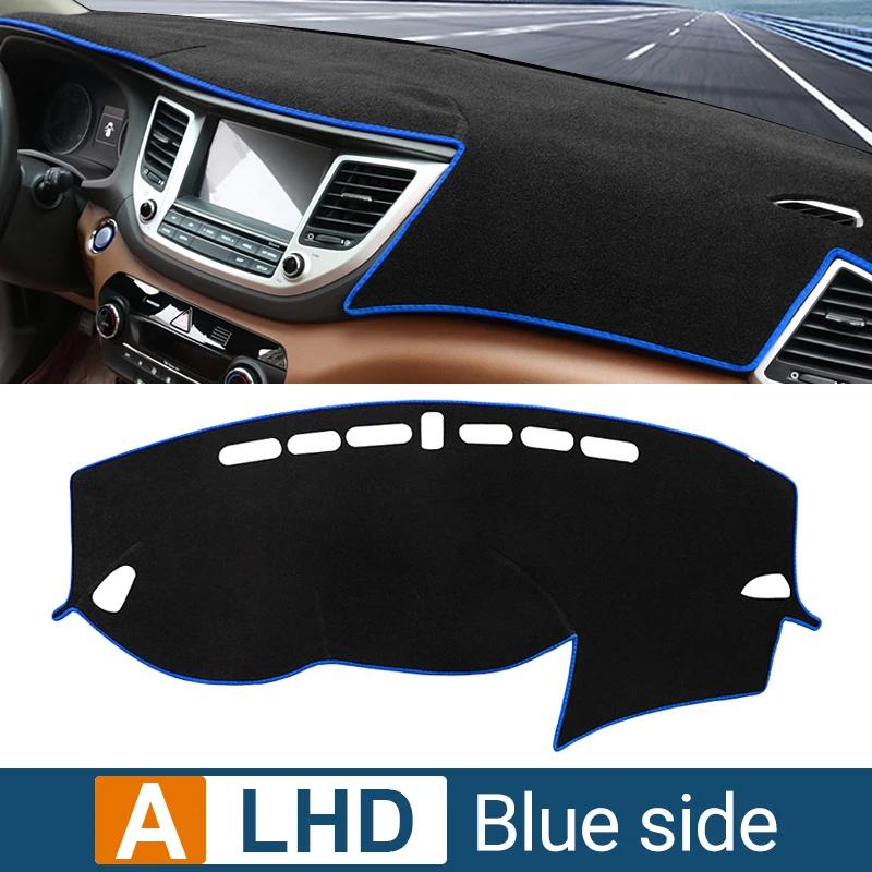 Car Dashboard Cover For Hyundai Tucson TL 2015 2016 2017 2018 trument Desk Sun Shade Mat Dash Non-slip Pad Accessories