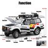 1/24 Toyota Land Cruiser LC80 Advanture Camping SUV Toy Car Diecast Metal Alloy Miniature Model Collection Gift for Boy Children