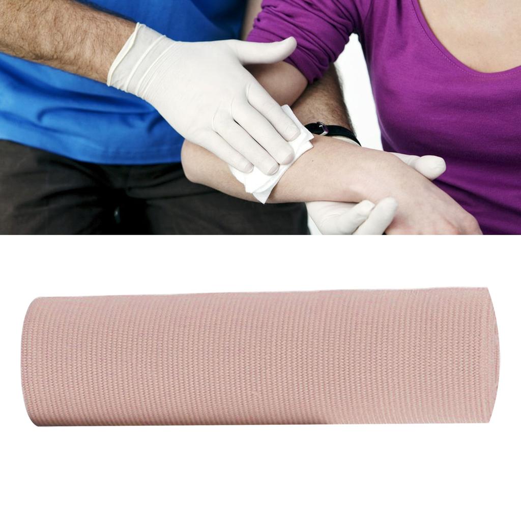 Elastic Bandage Wrap Breathable Comfortable Flexible Protection Wound Care Strong Compression Bandage Wrap with Clips 10x4.5cm / 3.9x1.8in