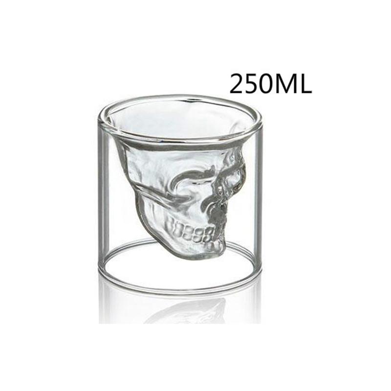 Captivity Pirate Cup Creative Double Glass Transparent Glass Wine Glass Decoration Gifts