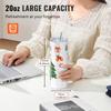 12 Pack Straight Sublimation Tumblers, 591.5 ml Blank Tumbler Bulk, Stainless Steel Double Wall Tumbler Cups with Straw, Lid, Brush, Base, Shrink