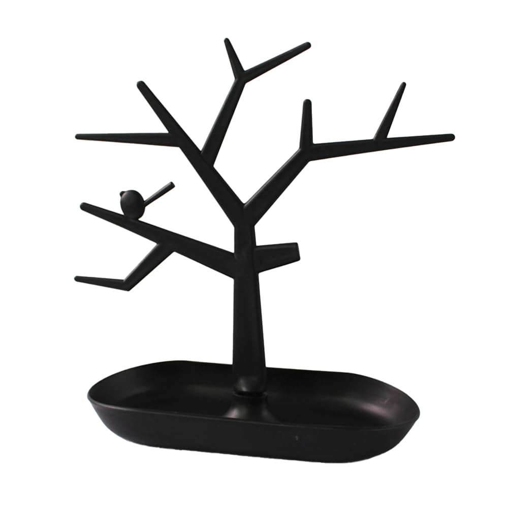 AZNABLE Accessory Tray, Key Holder, Coin Tray, Storage Organizer for Entryway (Black)