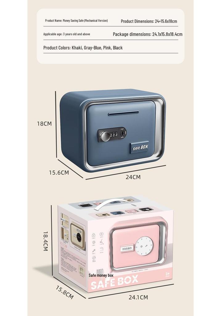 Creative Children's Large Money Box with Password Protection
