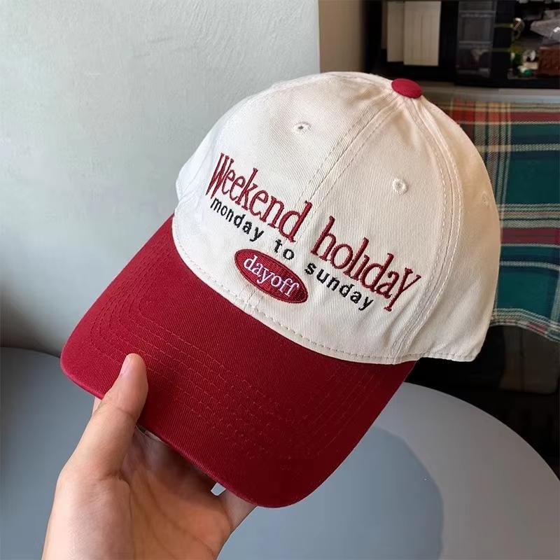 New Contrasting Color Baseball Cap For Men Women JK Letters Embroidery Sun Visors Hat Casual Soft Top Couple Peaked Caps