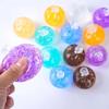 6Pcs TPR Clear Empty Ball Transparent Noise Making Ball Squishy Empty Shell  Stress Relieving Play