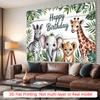 Party Backdrop Jungle Safari Flat Animals Studio Prop Event Backdrop Decoration Front Door Decor