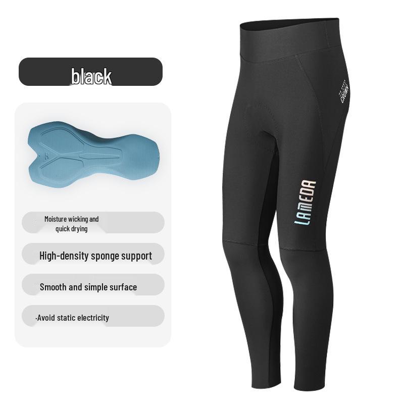 

Мужские длинные велосипедные брюки Lampa da Lameda для горного и шоссейного велоспорта, весна/осень Medium чёрный