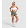 Gymshark Double Waistband Shorts Base Green Chalk Green B8a9v Ecsf