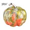 Transparent Crystal Pumpkin Charms Natural Carved Charm, Mini Gemstone Pendant Handmade Diy Craft Accessories for Jewelry DIY Making, Halloween Micro