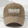GRANDAD Alphabet Soft-top Baseball Cap for Men and Women Fashionable Outdoor Hat Adjustable