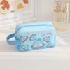 Head Pochacco Polka Dots Pu Travel Storage Bag For Cosmetics And Use Stationery