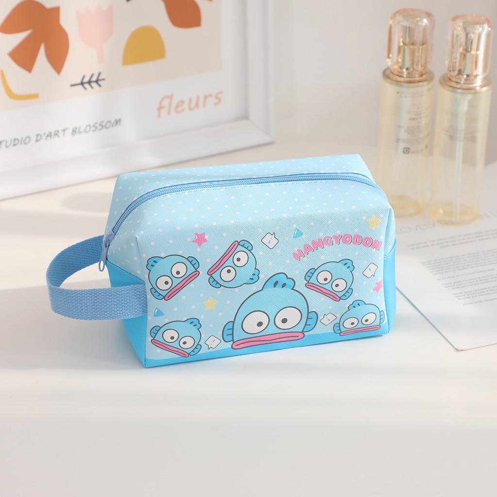 Head Pochacco Polka Dots Pu Travel Storage Bag For Cosmetics And Use Stationery