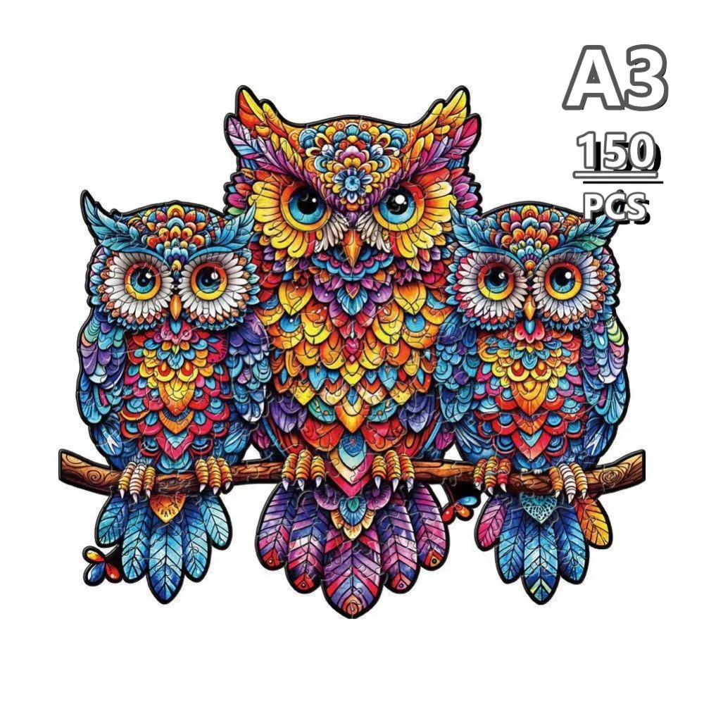 Irregular Animal Shaped Wooden Puzzle Colorful Succulent Wooden Puzzle Magic Puzzle Intellectual Toy Educational Toys Game Birth