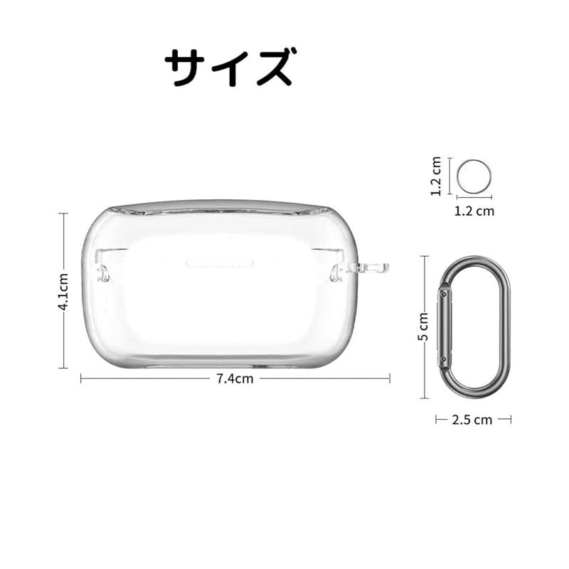 For AVIOT TE-V1R-HEN case for wireless earphones for clear case Full protective cover Accessories for TE-V1R-HEN TPUtransparent Fall prevention